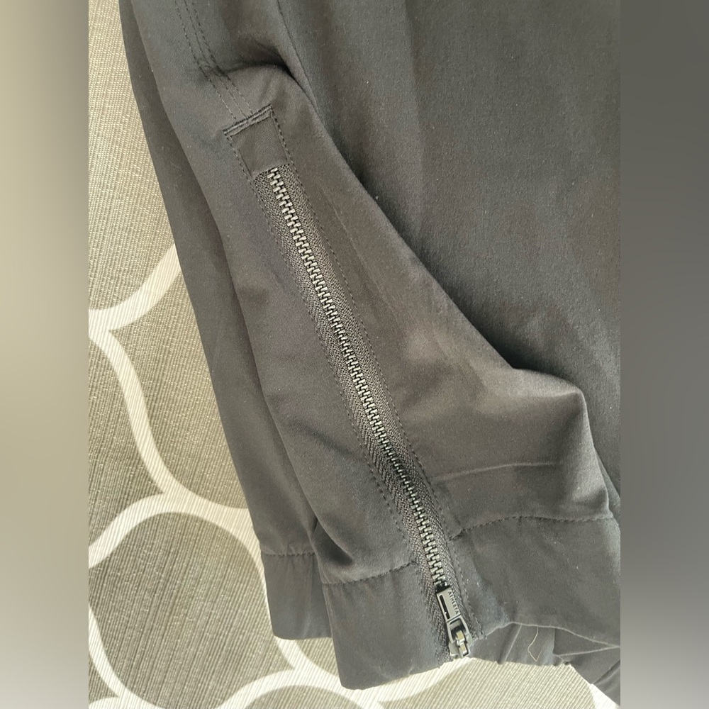 Athleta Lightweight zipper at hem comfy black joggers - Picture 6 of 8